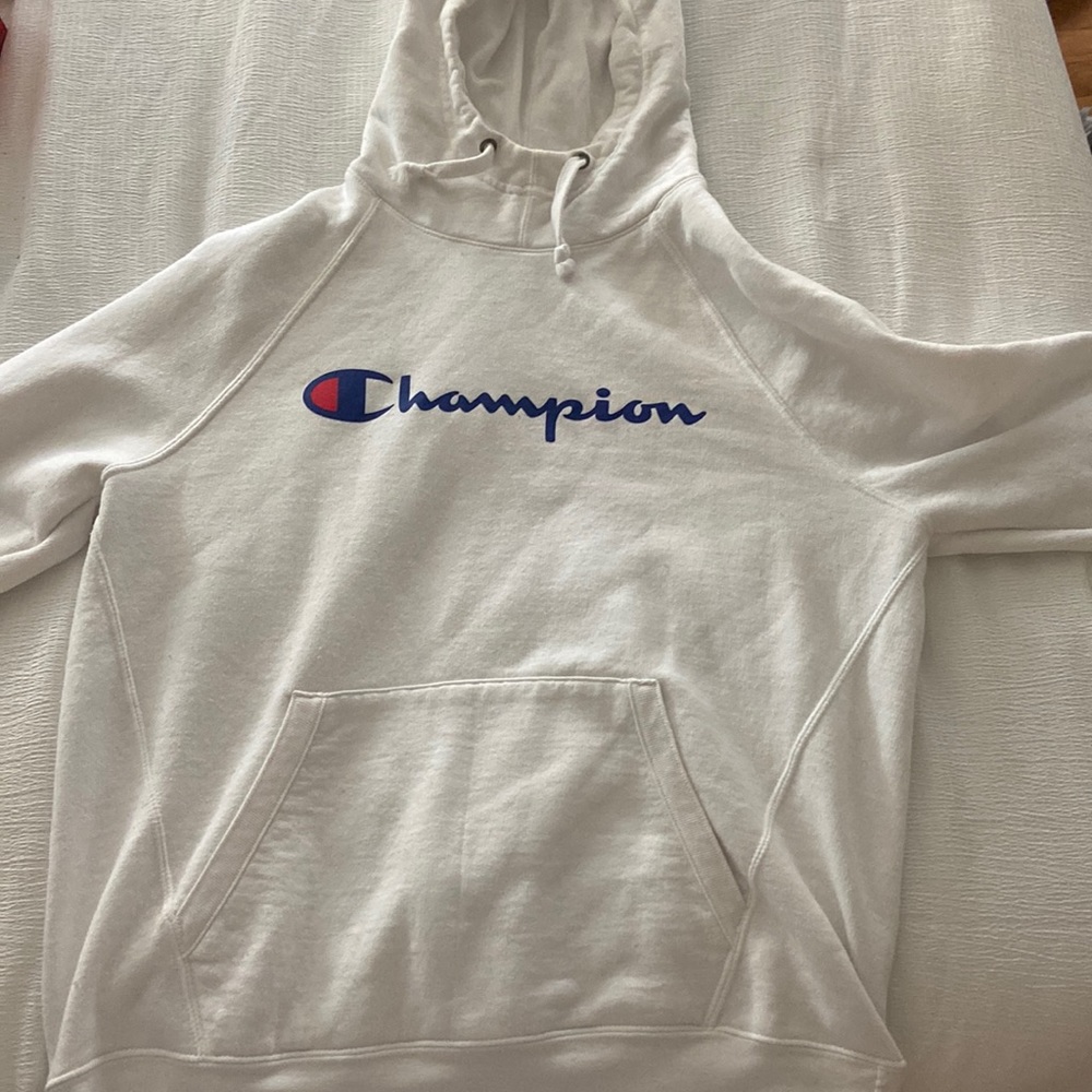 White Champion Hoodie